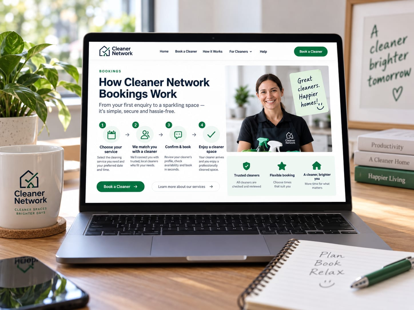 How Cleaner Network Bookings Work