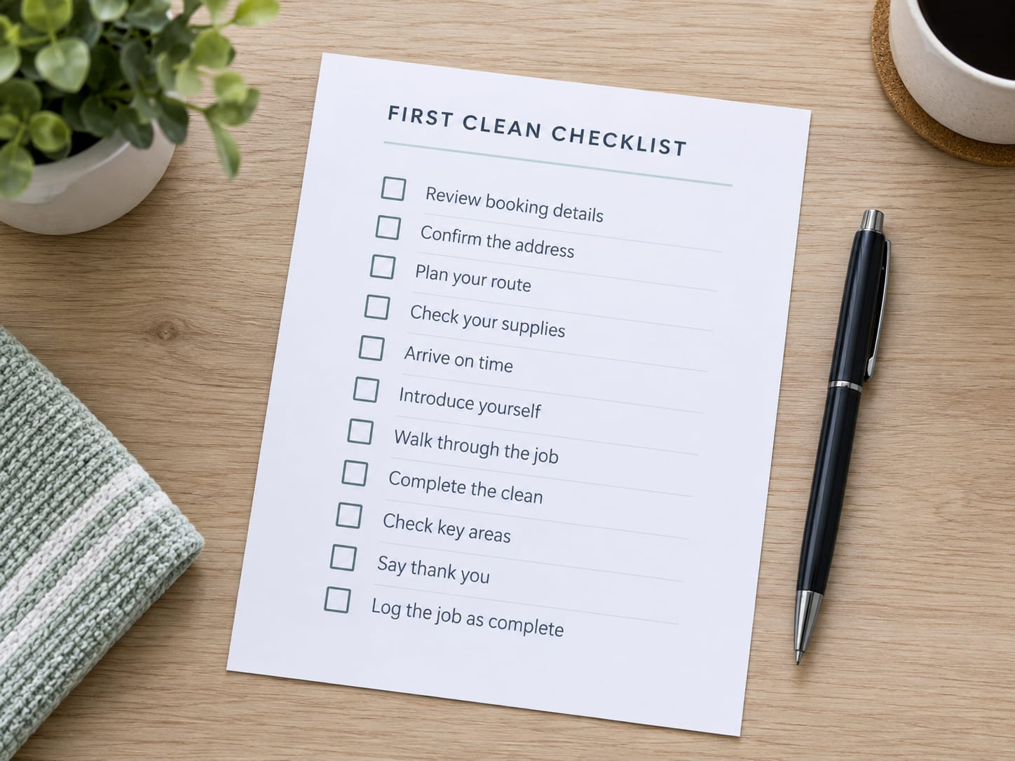 Getting Ready for Your First Clean